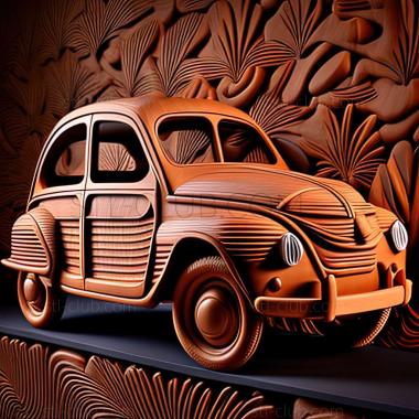 3D модель Renault 4CV (STL)